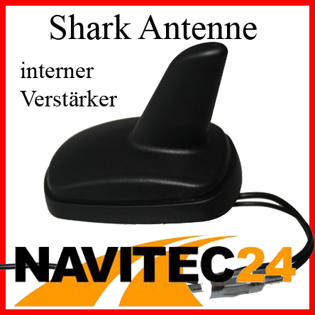 ANTENNE FM/AM Auto Pkw Dachantenne Shark für VW Transporter T2 / T3 / T4 / T5 - Bild 1 von 1